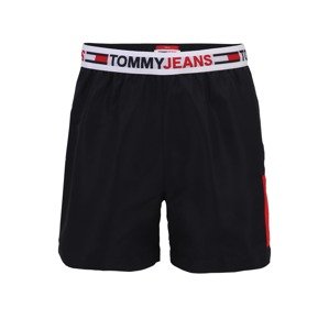 Tommy Hilfiger Underwear Plavecké šortky  ohnivo červená / biela / sivá / tmavomodrá