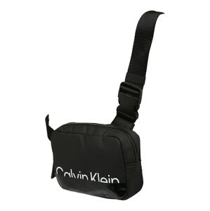 Calvin Klein Taška cez rameno 'SUMMER PROOF HARNESS'  čierna / biela