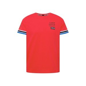 CAMP DAVID Tričko  červená / biela / modrá / námornícka modrá
