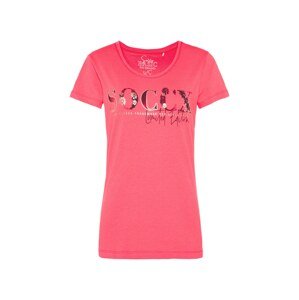 Soccx Tričko 'Hi:lda'  ružová / tmavočervená / biela