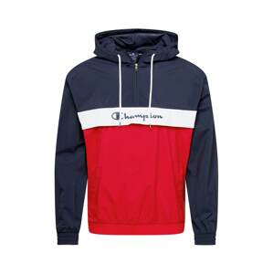 Champion Authentic Athletic Apparel Prechodná bunda  červená / tmavomodrá / biela