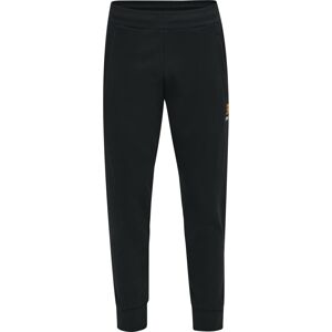 Hummel Športové nohavice 'Liam'  svetlosivá / oranžová / čierna