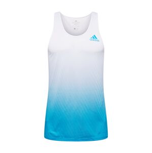 ADIDAS PERFORMANCE Funkčné tričko 'Adizero'  biela / nebesky modrá