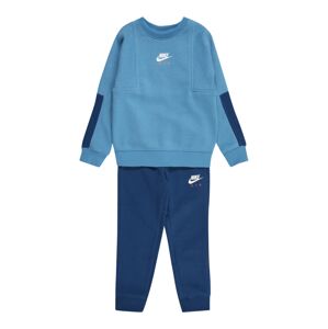 Nike Sportswear Joggingová súprava  dymovo modrá / námornícka modrá / biela / tmavooranžová