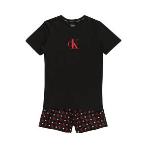 Calvin Klein Underwear Pyžamo  červená / čierna / biela