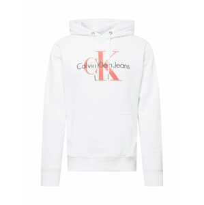 Calvin Klein Jeans Mikina  koralová / čierna / biela