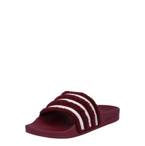 ADIDAS ORIGINALS Plážové / kúpacie topánky 'Adilette'  červená / biela