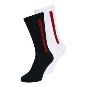 HUGO Ponožky  tmavomodrá / biela / krvavo červená