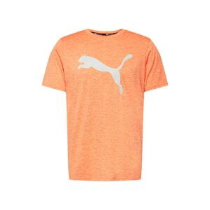 PUMA Funkčné tričko 'Heather Cat'  oranžovo červená / strieborná