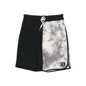 Abercrombie & Fitch Plavecké šortky  sivá / čierna / biela