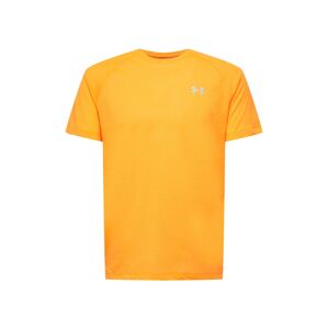 UNDER ARMOUR Funkčné tričko 'Streaker'  oranžová / biela