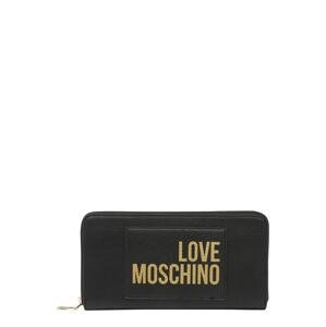 Love Moschino Peňaženka 'Sporty Love'  čierna / zlatá
