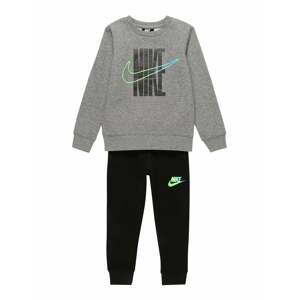 Nike Sportswear Joggingová súprava  čierna / sivá / svetlomodrá / svetlozelená