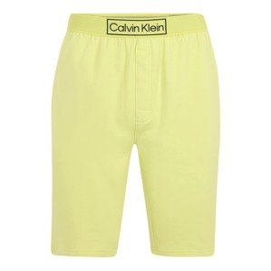 Calvin Klein Underwear Pyžamové nohavice  citrónová / čierna