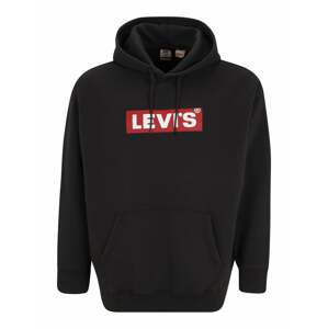Levi's® Big & Tall Mikina  čierna / červená / biela