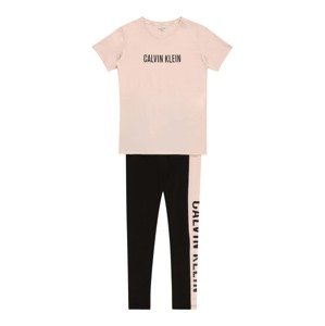 Calvin Klein Underwear Pyžamo  púdrová / čierna