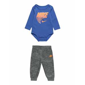 Nike Sportswear Set  modrá / sivá melírovaná / oranžová / biela
