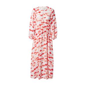 InWear Košeľové šaty 'Mardia'  červená / biela / ružová