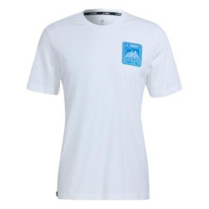 adidas Terrex Funkčné tričko 'Patch Mountain'  biela / vodová