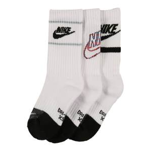 Nike Sportswear Ponožky  biela / čierna / červená