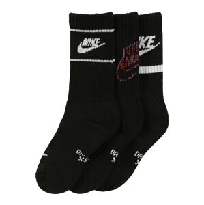 Nike Sportswear Ponožky  čierna / biela / červená