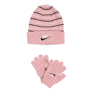 Nike Sportswear Čiapky 'NAN SPACE'  s ružovými fľakmi / biela / čierna