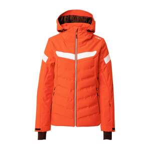 CMP Outdoorová bunda  oranžovo červená / biela