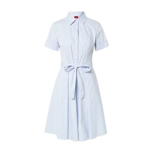 HUGO Košeľové šaty 'Kekaliana'  svetlomodrá / biela