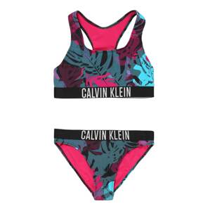 Calvin Klein Swimwear Bikiny 'Intense Power'  čierna / cyklaménová / nebesky modrá / svetlosivá