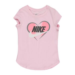 Nike Sportswear Tričko 'SEASONAL HEART'  svetloružová / biela / čierna / ružová