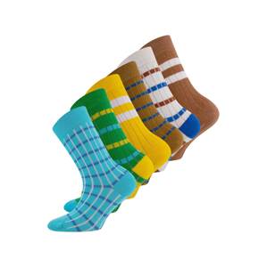 EWERS Ponožky  modrá / zelená / žltá / hnedá / biela