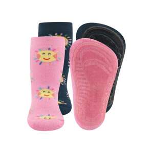 EWERS Ponožky ' Sonne'  zmiešané farby / tmavomodrá / svetloružová