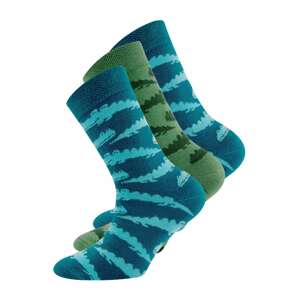 EWERS Ponožky 'Krokodile'  zelená / nebesky modrá / vodová / tmavozelená
