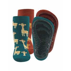 EWERS Ponožky  petrolejová / hnedá / béžová