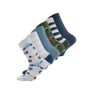EWERS Ponožky  svetlomodrá / tmavomodrá / svetlosivá / tmavozelená