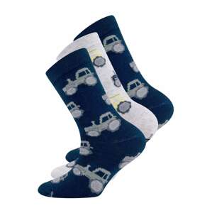 EWERS Ponožky  námornícka modrá / sivá / svetložltá