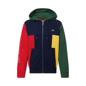 LACOSTE Tepláková bunda  modrá / žltá / červená / zelená / biela