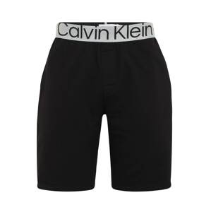 Calvin Klein Underwear Pyžamové nohavice  striebornosivá / čierna