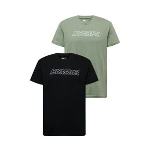 Hummel Funkčné tričko  čierna / zelená / biela