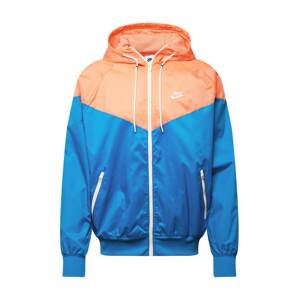 Nike Sportswear Prechodná bunda  modrá / oranžová / biela