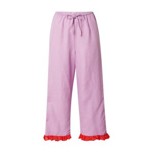 Dora Larsen Pyžamové nohavice 'ALMA'  fialová / červená