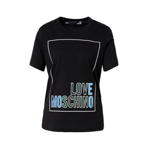 Love Moschino Tričko  čierna / biela / svetlomodrá / zelená / modrá