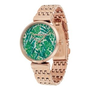 ARMANI EXCHANGE Analógové hodinky  ružové zlato / zelená / petrolejová