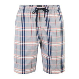 SCHIESSER Pyžamové nohavice  svetlosivá / pastelovo ružová / biela / námornícka modrá
