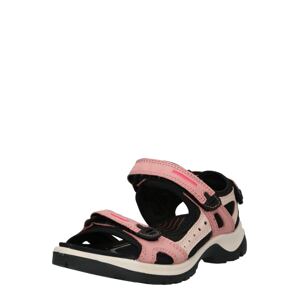 ECCO Trekingové sandále 'Offroad'  čierna / ružová / béžová