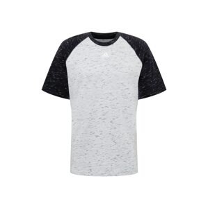 ADIDAS PERFORMANCE Funkčné tričko  sivá melírovaná / čierna melírovaná
