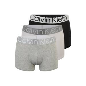 Calvin Klein Underwear Boxerky  striebornosivá / sivá melírovaná / čierna / biela
