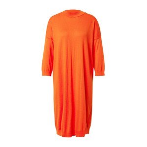 UNITED COLORS OF BENETTON Pletené šaty  oranžová