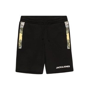 Jack & Jones Junior Nohavice 'PETE'  žltá / sivá / kaki / čierna