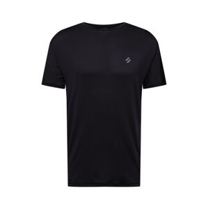 Superdry Funkčné tričko  sivá / čierna